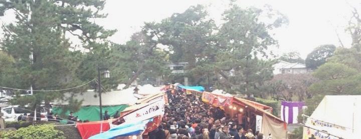 北野天満宮　初詣　混雑